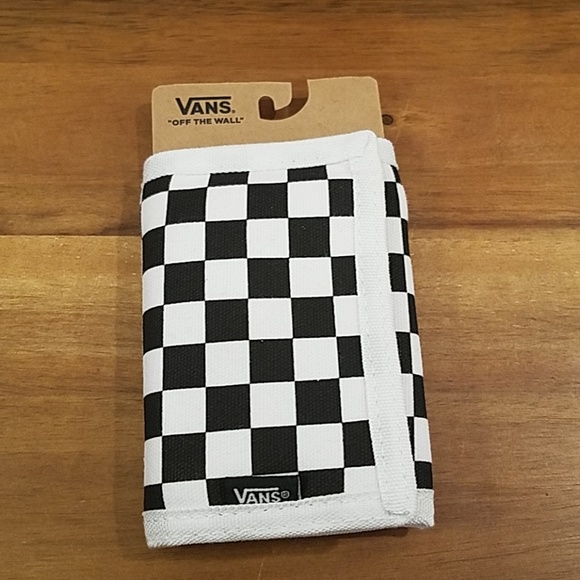 Vans Other - Vans checkerboard black and white wallet